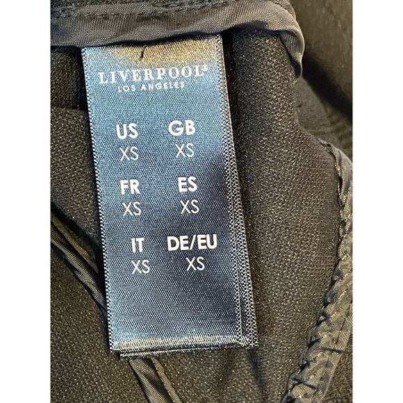 Liverpool Jacket XS Black Jacquard Moto Style Night Luxe Regency Biker Core - Picture 6 of 8